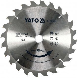 Пила дискова YATO YT-60668